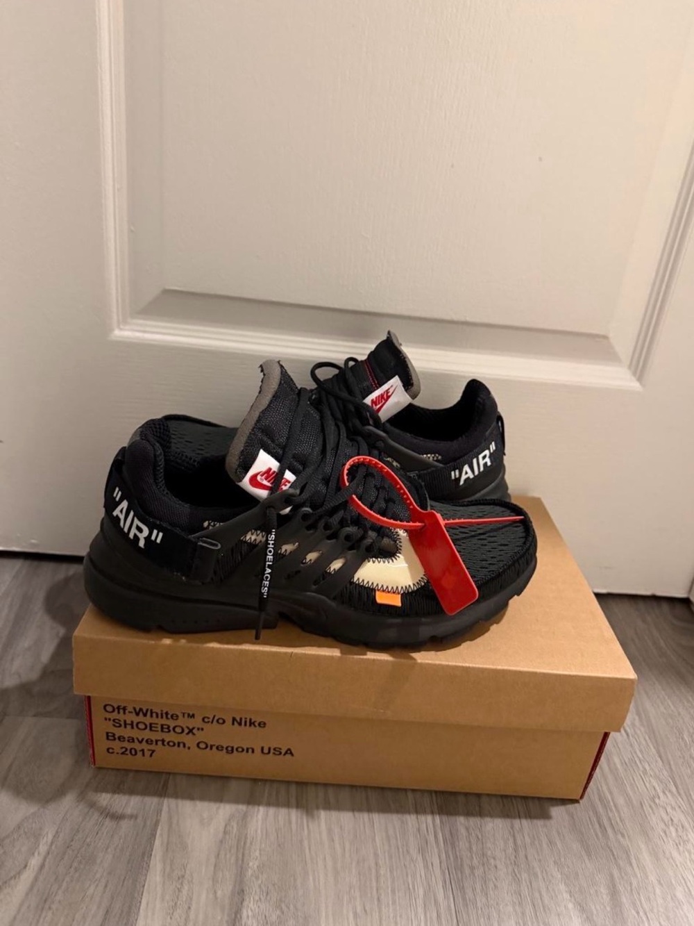 Nike Kids Black and Red Accent Sneakers